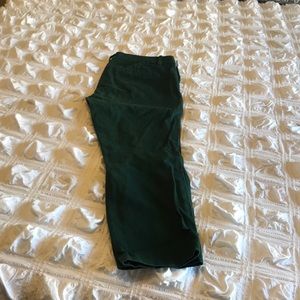 Dark Green Wool Dress Pants